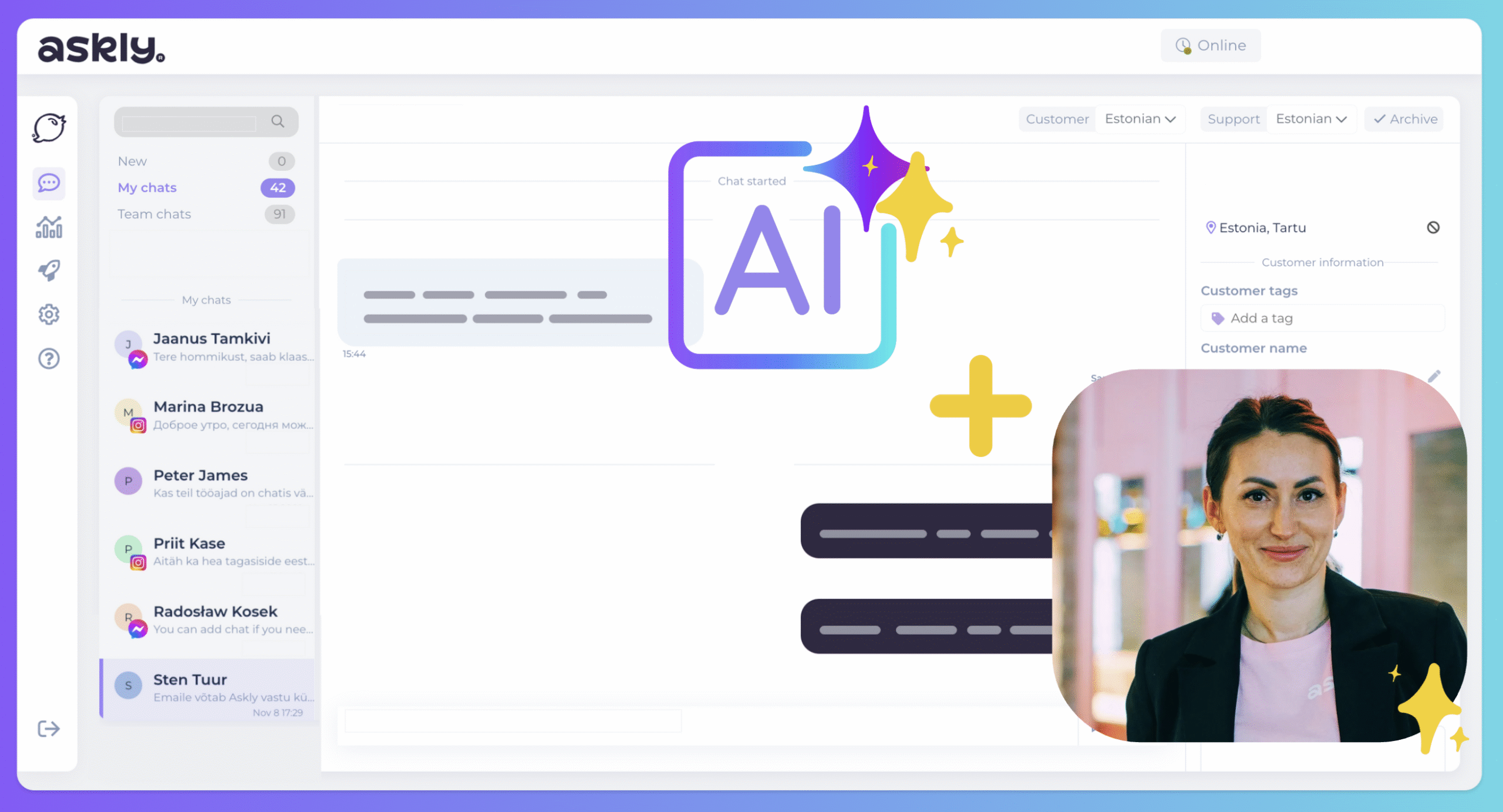 Using AI in customer service and sales